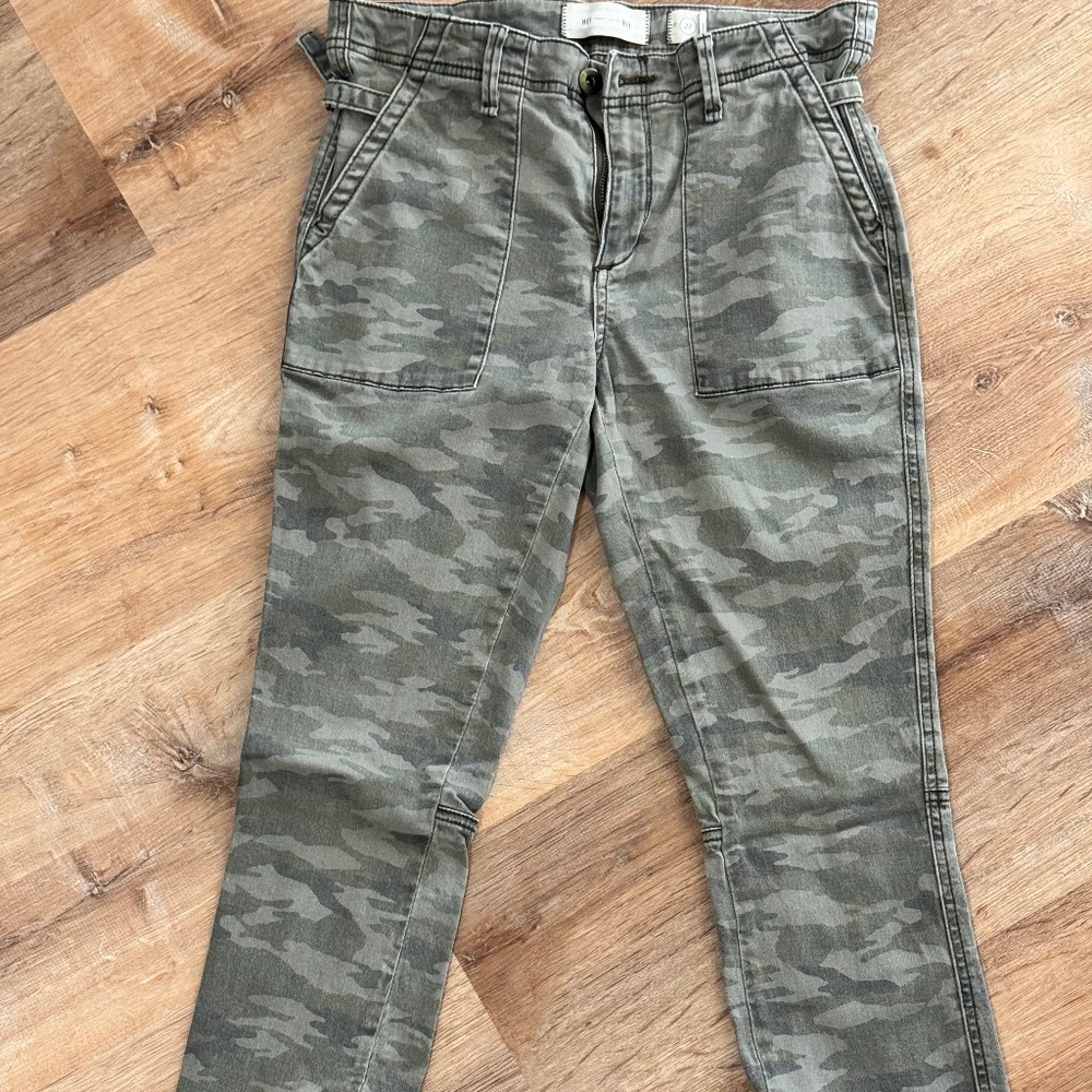 Hei Hei Anthropologie Camo Utility Skinny Pants Size 27